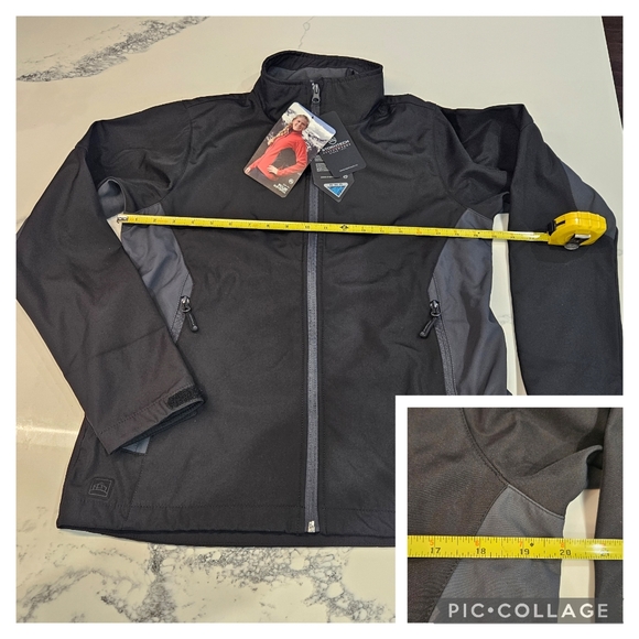 Stormtech Performance jacket women's pulse softshell size M black/granite new - Picture 10 of 10